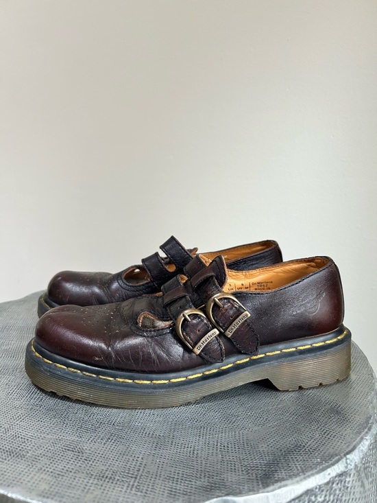 Dr. Martens Shoes - Dr. Martens ~ Chunky Leather Double Strap Mary Jane’s in size US 7